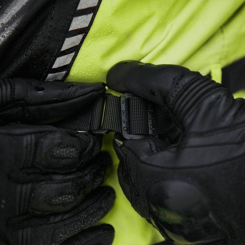 Motociklistička kišna jakna Rebelhorn Patrol fluo žuto-crna