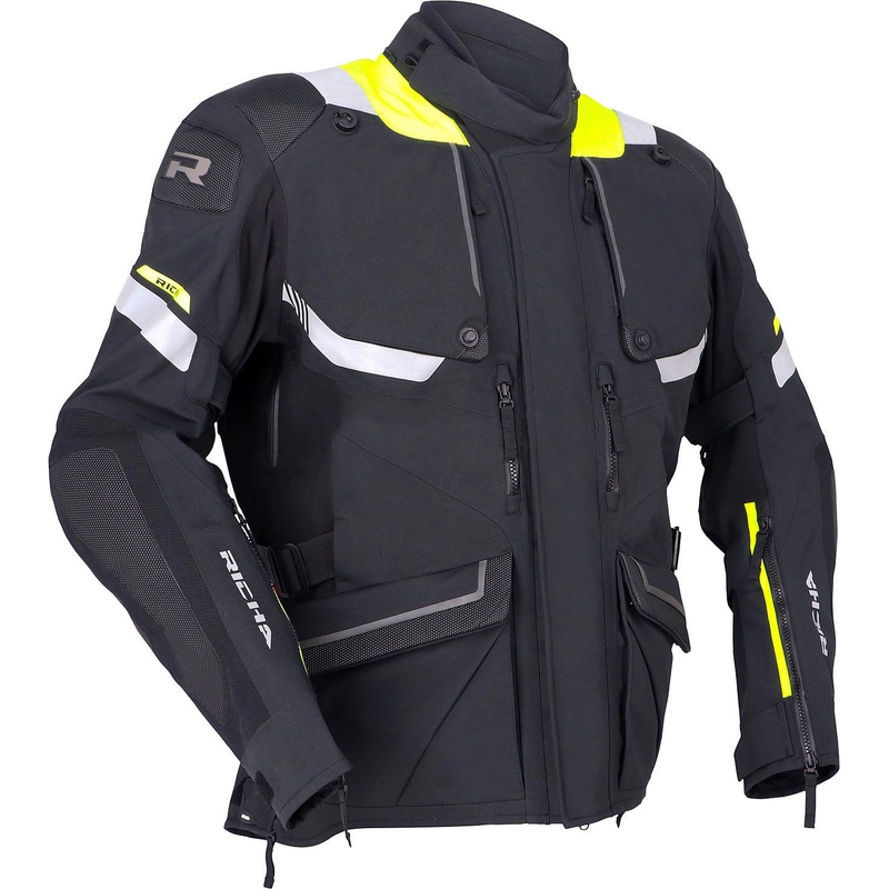 Motociklistička jakna RICHA Armada GTX Pro Crno-Fluo Žuta rasprodaja
