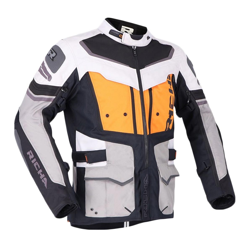 RICHA Infinity 2 Adventure motociklistička jakna Sivo-narančasta rasprodaja