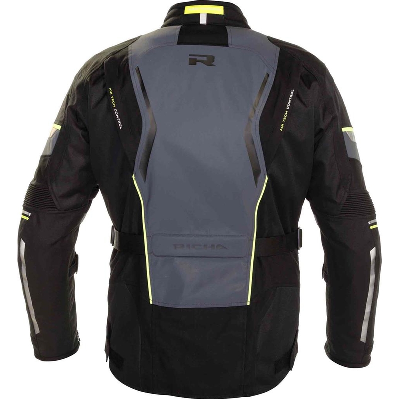 Ženska motoristička jakna RICHA Infinity 2 Flare sivo-fluo žuta rasprodaja