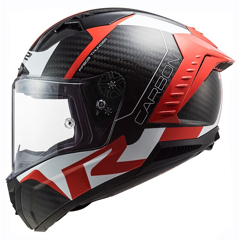 Integralna motociklistička kaciga LS2 FF805 Thunder C Racing1 crno-bijelo-crvena
