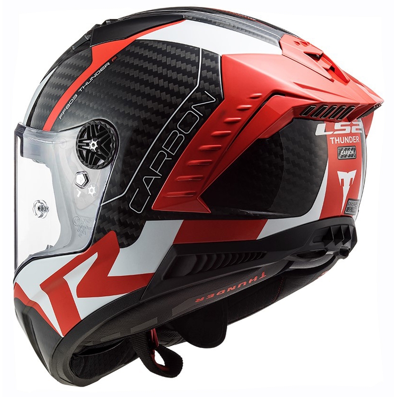 Integralna motociklistička kaciga LS2 FF805 Thunder C Racing1 crno-bijelo-crvena