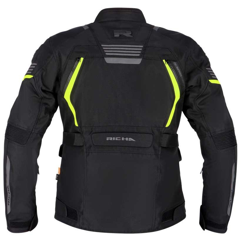 Ženska motoristička jakna RICHA Phantom 3 crno-fluo žuta rasprodaja