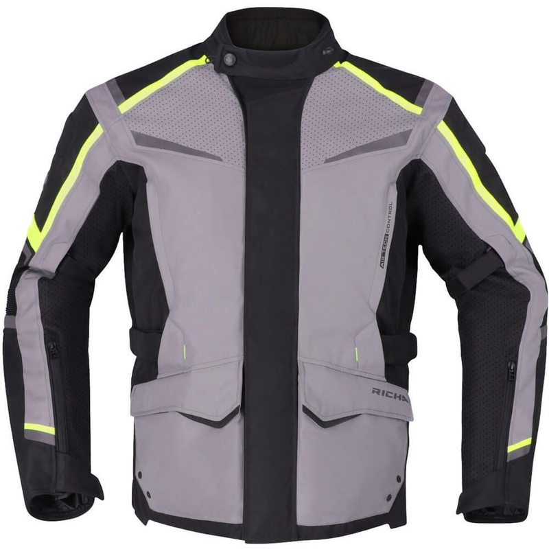 Motoristička jakna RICHA Tundra crno-siva-fluo žuta rasprodaja