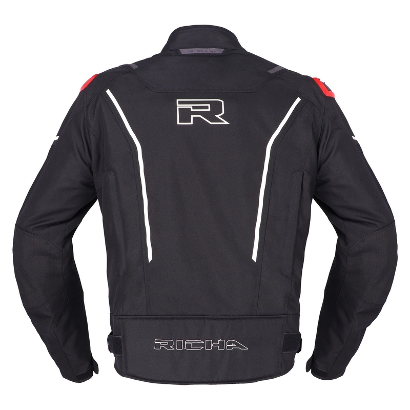 Motoristička jakna RICHA Vendetta crno-bijelo-crvena rasprodaja