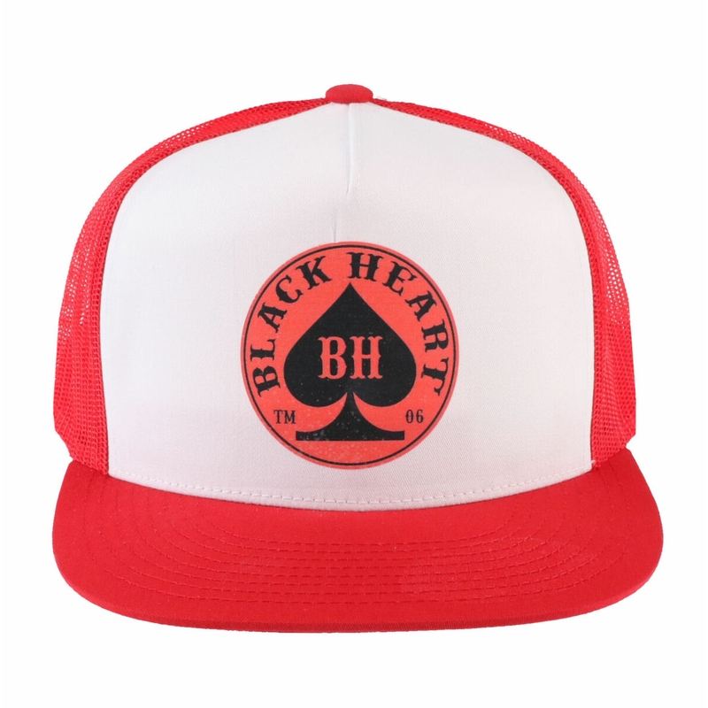 Black Heart Red Spade Cap
