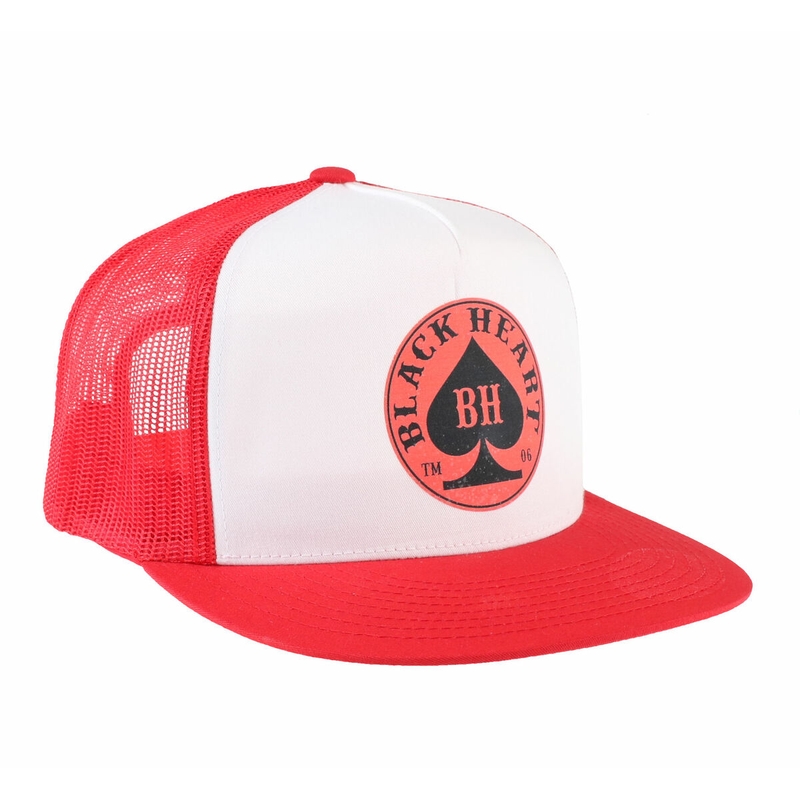 Black Heart Red Spade Cap