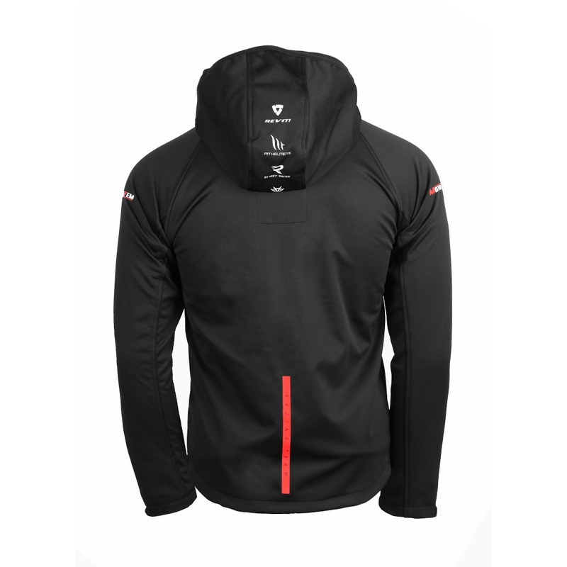 Softshell jakna MotoZem Racing Team crno-crvena