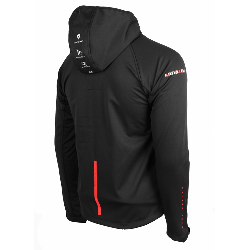 Softshell jakna MotoZem Racing Team crno-crvena