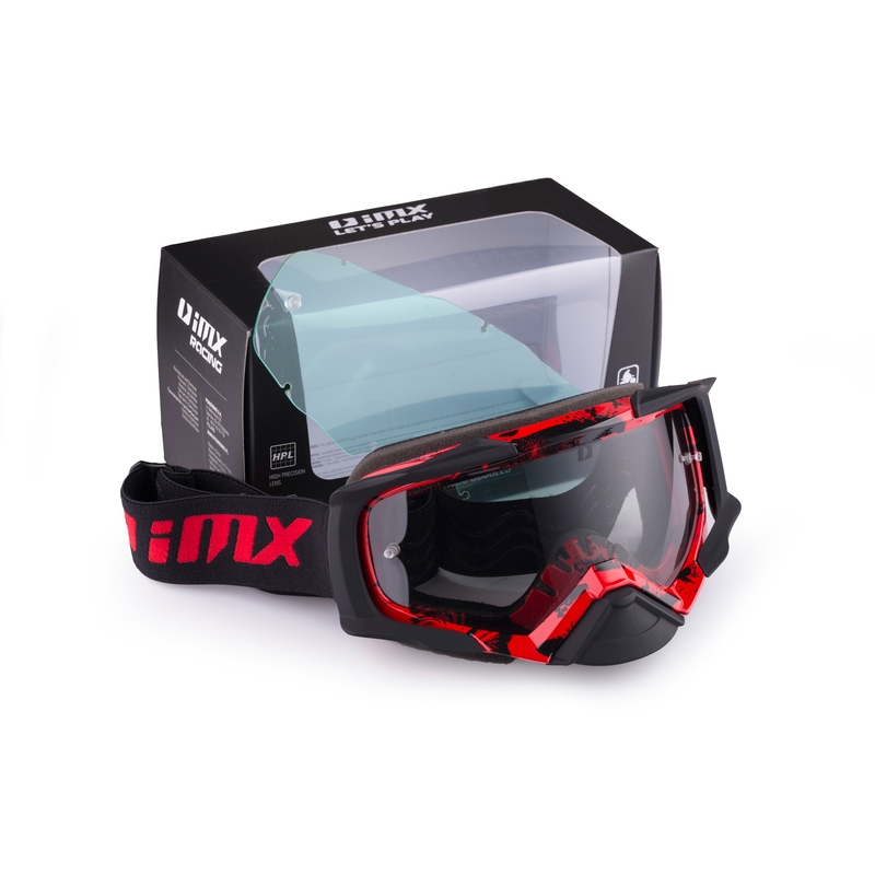 Motocross naočale iMX Dust Graphic crveno-crne