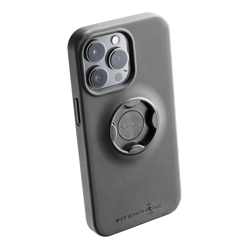 Zaštitna maska Interphone QUIKLOX za Apple iPhone 14 Pro crna