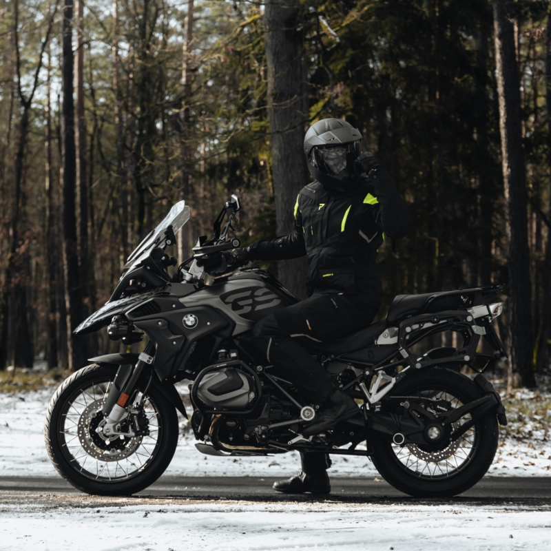 Motociklistička jakna Rebelhorn Hardy II crno-fluo žuta rasprodaja