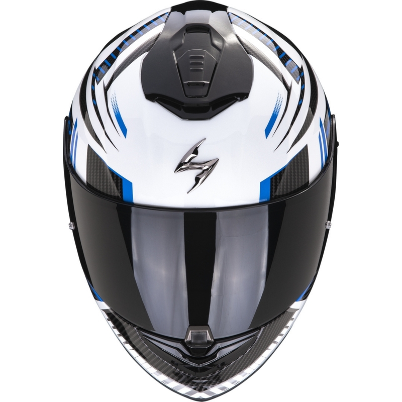 Integralna motociklistička kaciga Scorpion EXO-1400 EVO Air Shell bijelo-plava