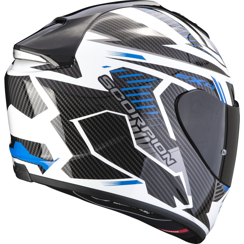 Integralna motociklistička kaciga Scorpion EXO-1400 EVO Air Shell bijelo-plava