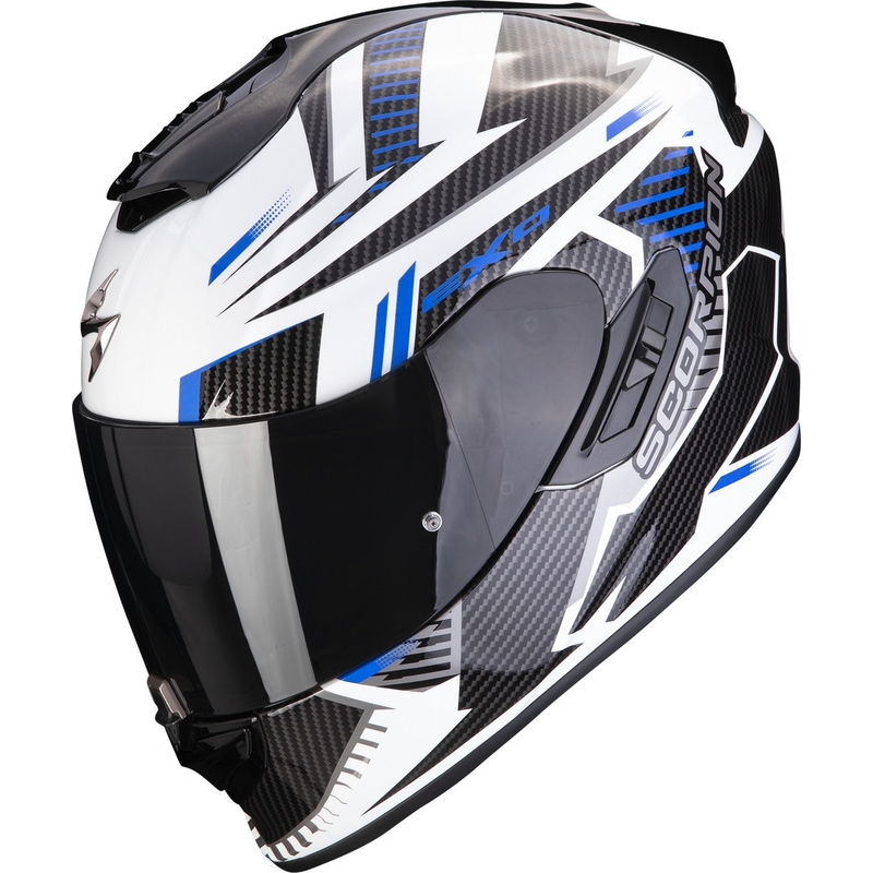 Integralna motociklistička kaciga Scorpion EXO-1400 EVO Air Shell bijelo-plava