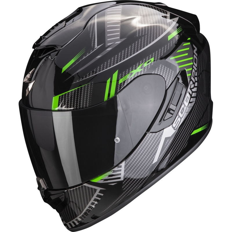 Integralna motociklistička kaciga Scorpion EXO-1400 EVO Air Shell crno-zelena
