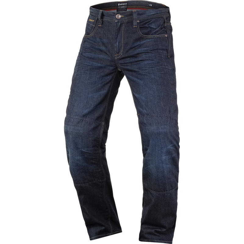 Motorističke traperice SCOTT Denim Stretch plave