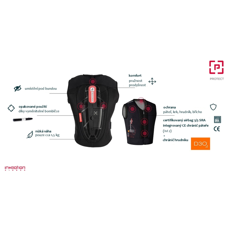 Airbag prsluk Furygan Fury System crni