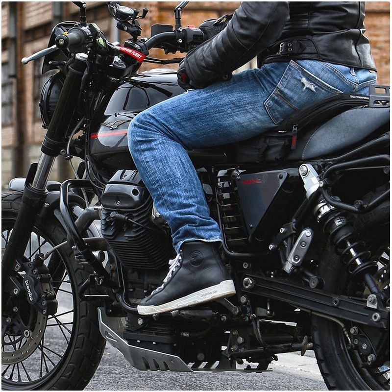 Motorističke čizme Stylmartin Core crno-bijele