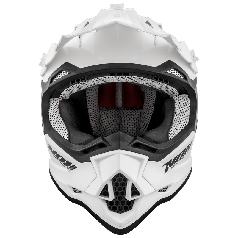 Dječja kaciga za motocross NOX N632K bijela