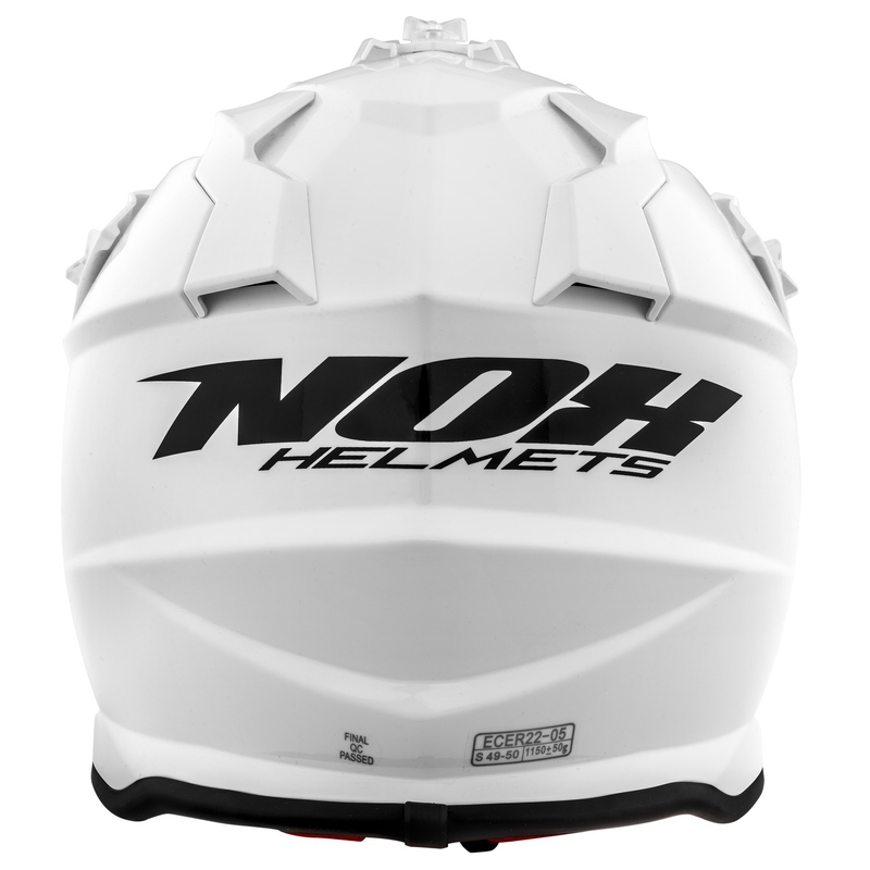 Dječja kaciga za motocross NOX N632K bijela