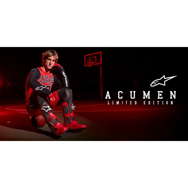 Dječji motocross dres Alpinestars Racer Acumen limited edition crveno-crno-bijeli