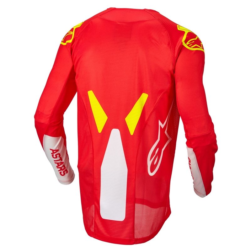 Dječji motocross dres Alpinestars Racer Factory fluo crveno-bijeli-fluo žuti rasprodaja