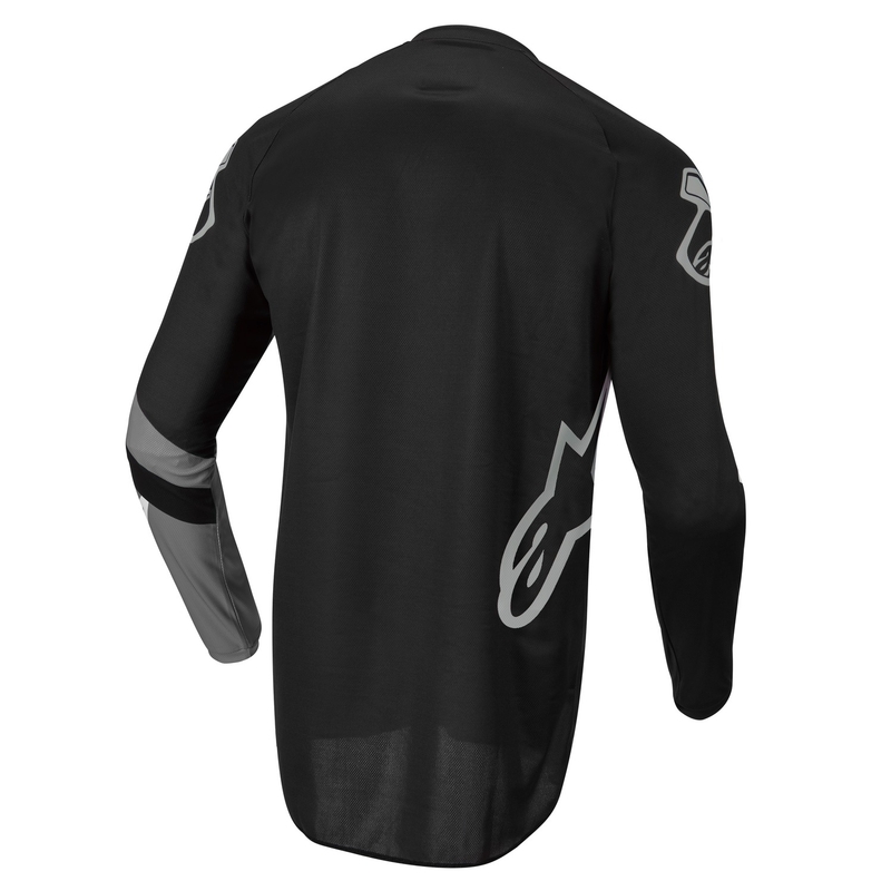 Dječji motocross dres Alpinestars Racer Graphite crno-siv