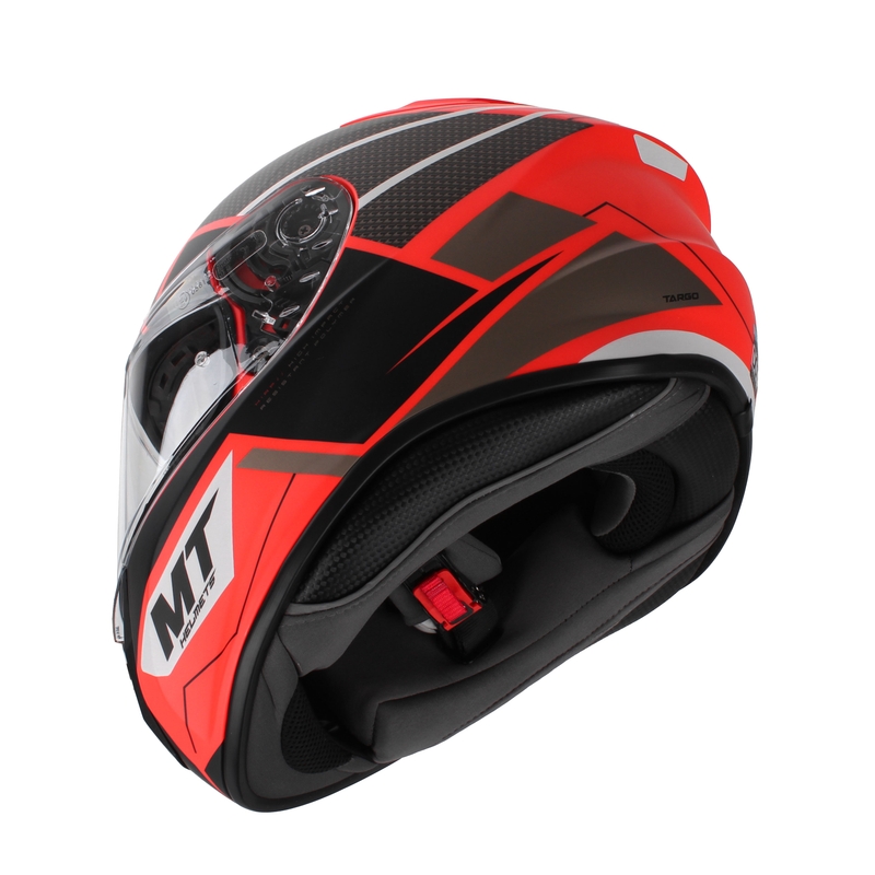 Integralna motociklistička kaciga MT Targo Podium D5 crveno-crna rasprodaja
