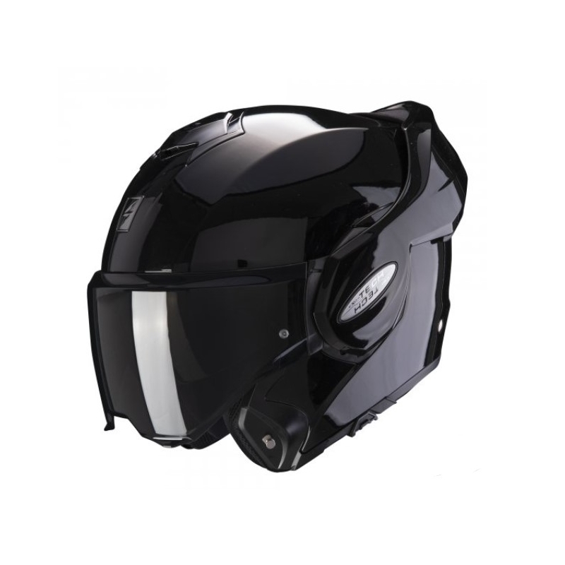 Scorpion EXO-TECH EVO kaciga na preklop, crna, sjajna