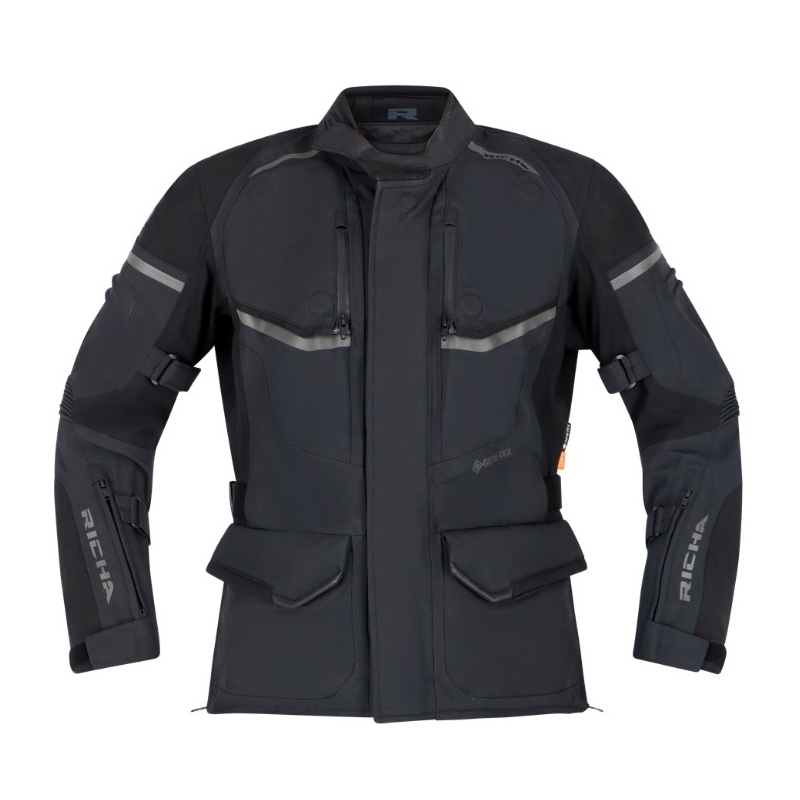 Ženske motociklističke jakne RICHA Atlantic 2 Gore-Tex, crna rasprodaja
