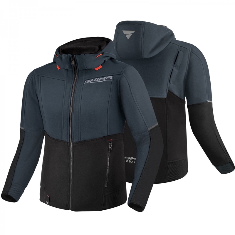 Ženska moto majica Shima Daybreaker crno-siva