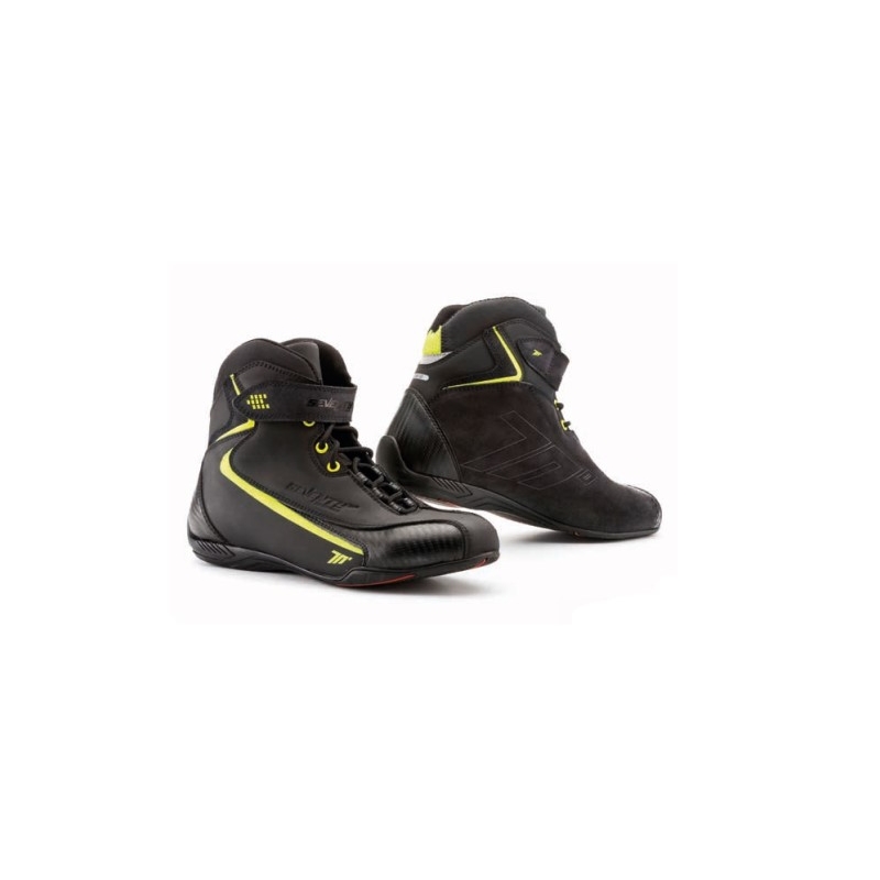 Motorističke čizme SEVENTY DEGREES SD-BC6 crno-fluo žute