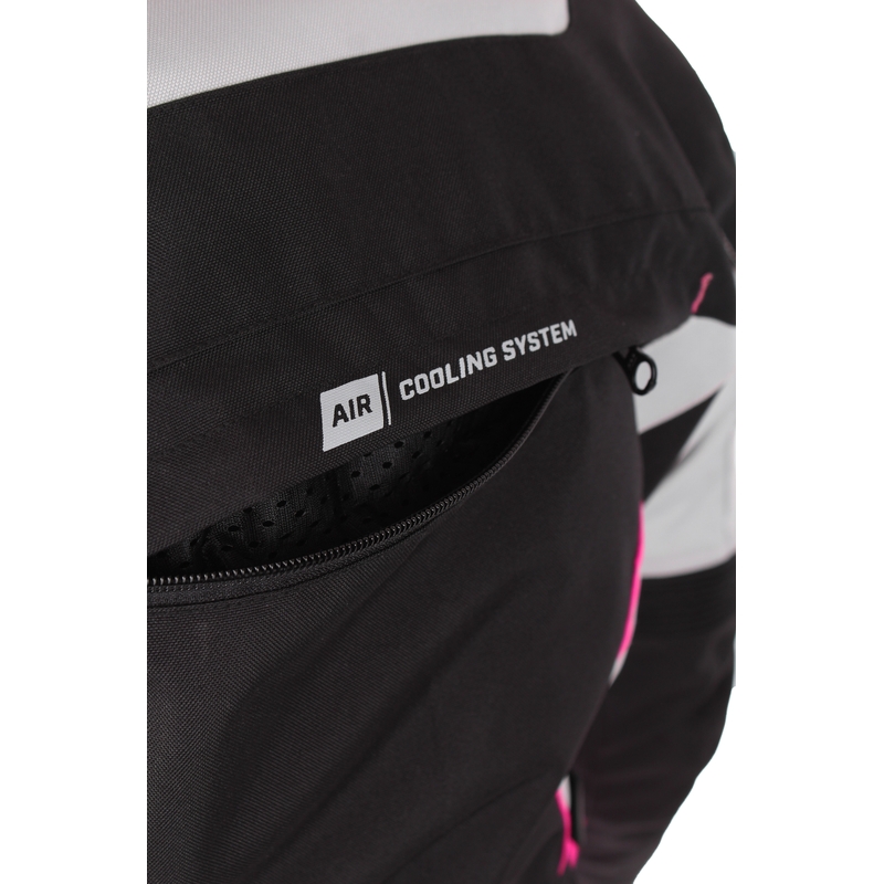 Ženske motorističke jakne RSA EXO 2 crno-sivo-roze rasprodaja