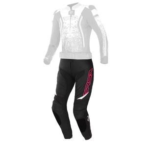 Ženskih motociklističkih hlača RSA GT2 crno-bijelo-fluo roza rasprodaja