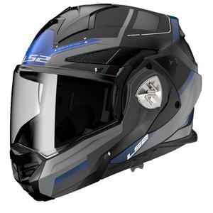 LS2 FF901 Advant X Spectrum preklopna motociklistička kaciga crna-plava-titanij