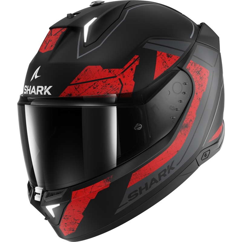 Integralna motociklistička kaciga SHARK Skwal i3 Rhad crno-sivo-crvena mat