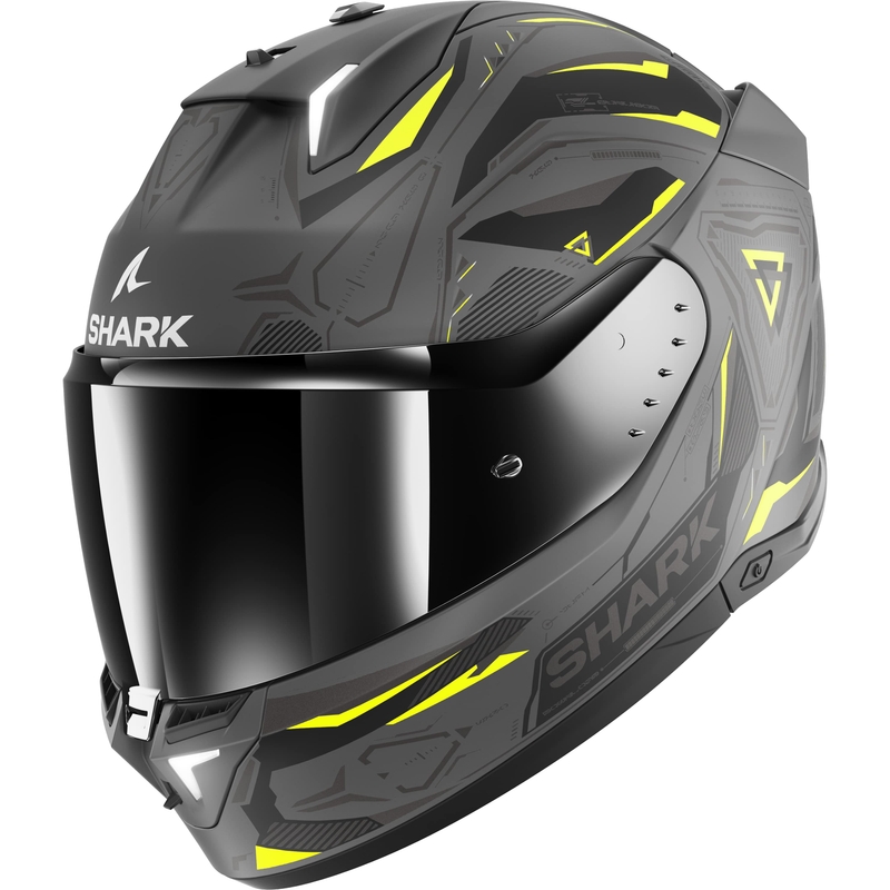 Integralna motociklistička kaciga SHARK Skwal i3 Linik sivo-žuta mat