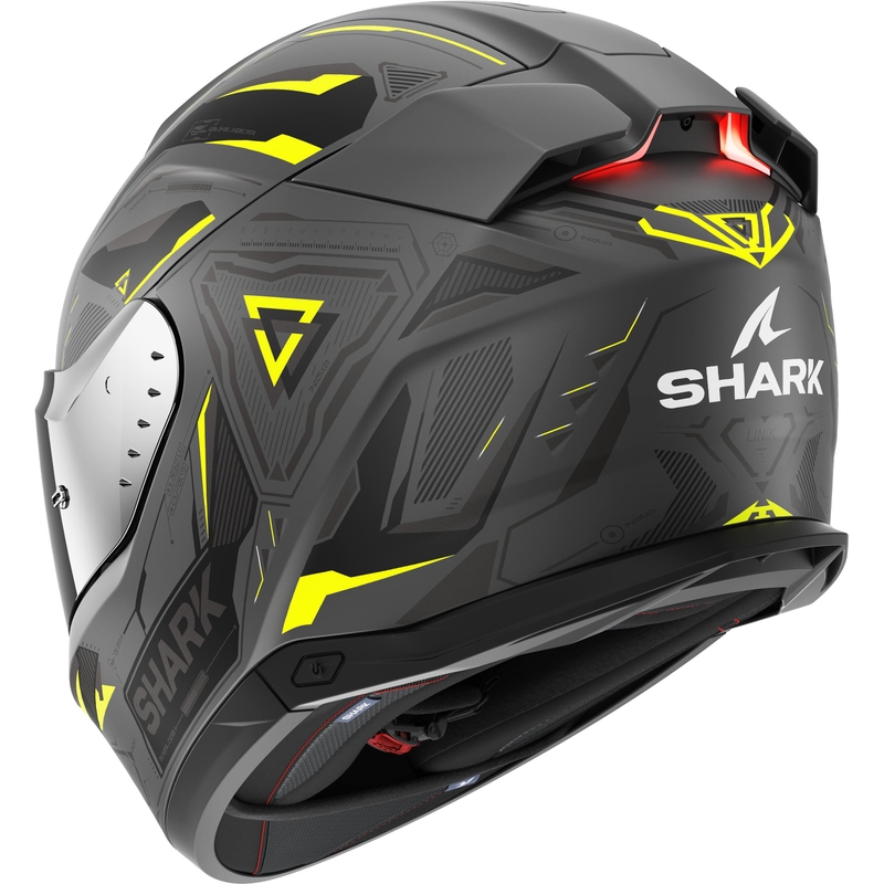 Integralna motociklistička kaciga SHARK Skwal i3 Linik sivo-žuta mat