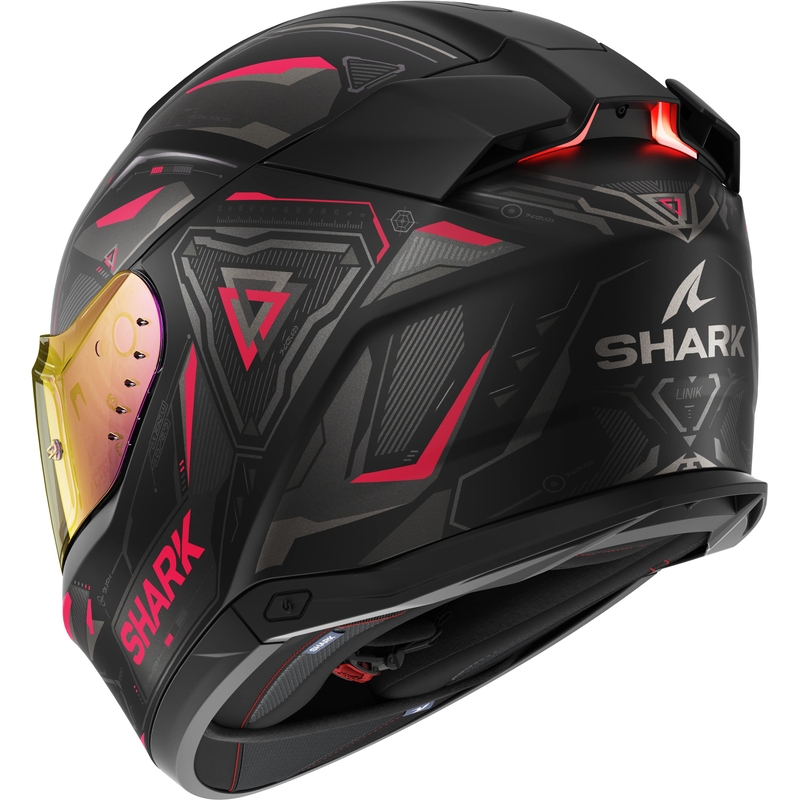 Integralna motociklistička kaciga SHARK Skwal i3 Linik crno-sivo-roza