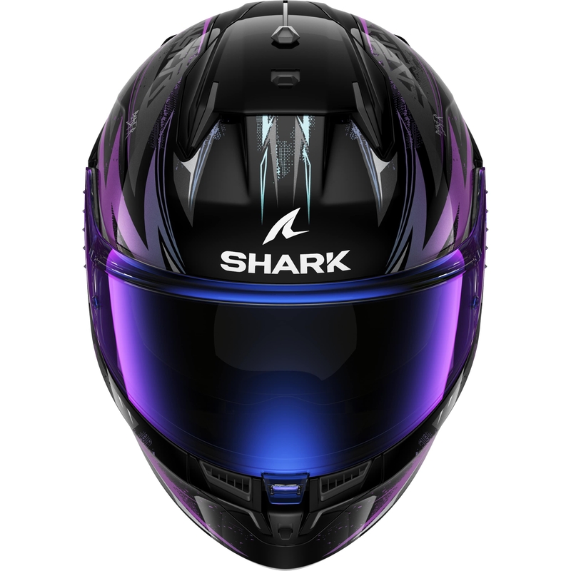 Integralna motociklistička kaciga SHARK D-SKWAL 3 Blast-R crno-sivo-ljubičasta