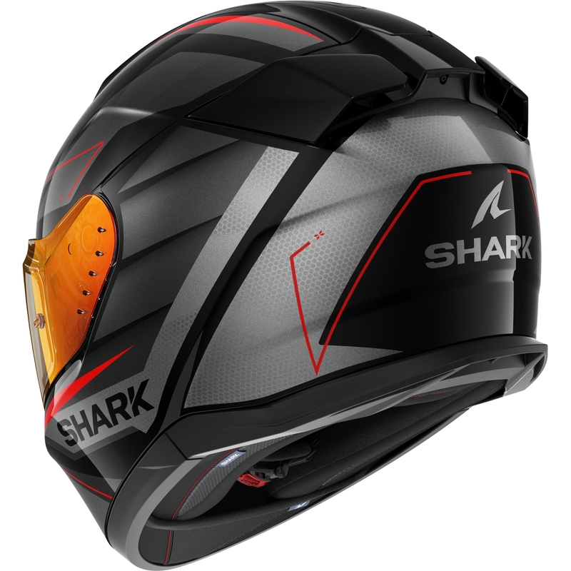Integralna motociklistička kaciga SHARK D-SKWAL 3 Sizler crno-sivo-crvena mat