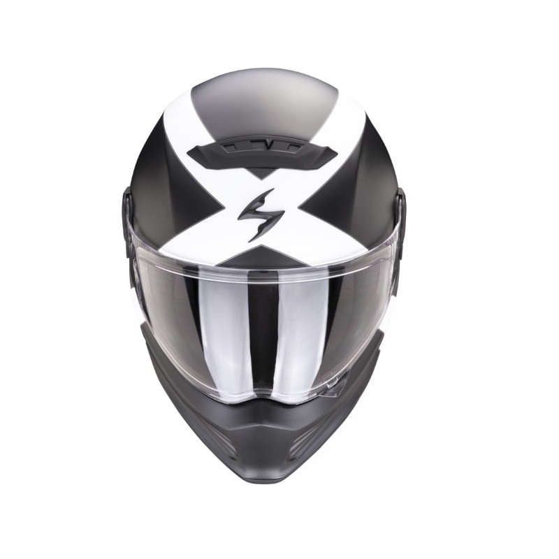 Motociklistička kaciga SCORPION COVERT FX GALLUS crno-bijela