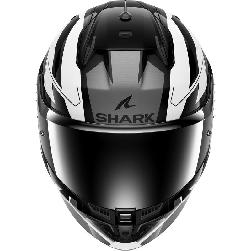 Integralna motociklistička kaciga SHARK D-SKWAL 3 Sizler crno-sivo-bijela