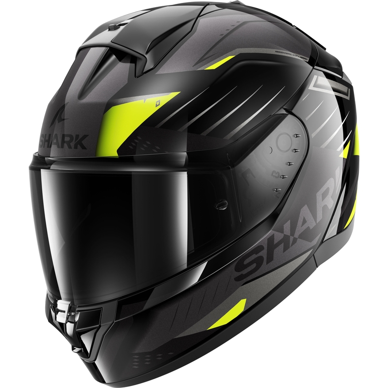Integralna motoristička kaciga SHARK RIDILL 2 BERSEK crna-siva-fluo žuta