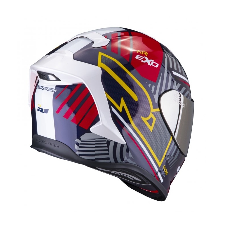Scorpion EXO-R1 EVO Air Victory integralna kaciga crveno-plavo-žuta
