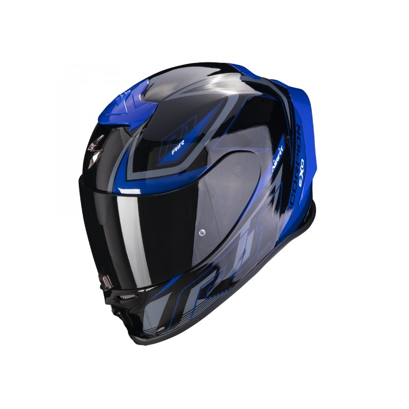Integralna motociklistička kaciga Scorpion EXO-R1 EVO Air Gaz metalik crno-plava