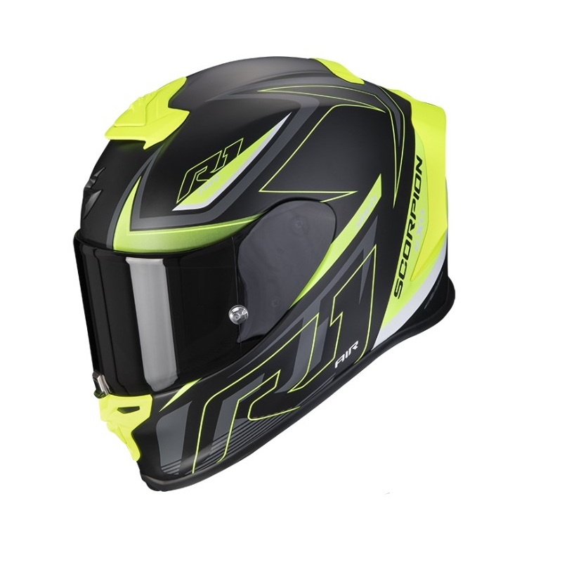 Integralna motociklistička kaciga Scorpion EXO-R1 EVO Air Gaz mat crno-fluo žuta