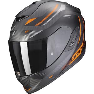 Integralna motociklistička kaciga Scorpion EXO-1400 EVO Carbon Air Kydra crno-narančasta