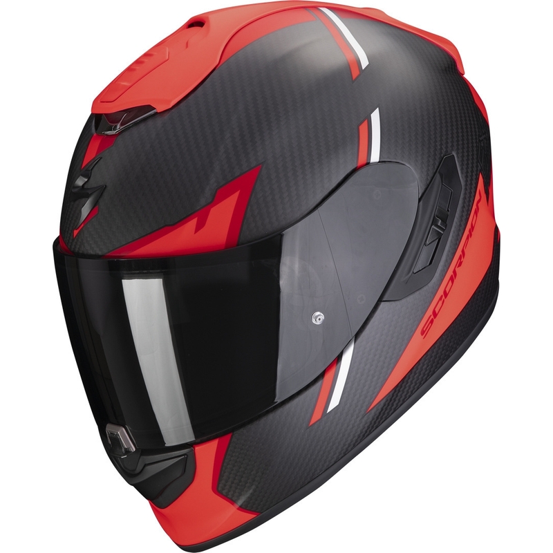Scorpion EXO-1400 EVO Carbon Air Kendal integralna kaciga crno-crvena